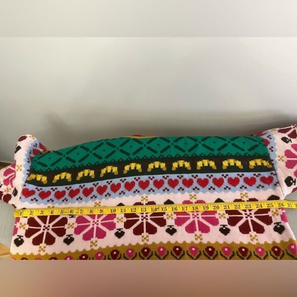 Kate Spade  Flower Intarsia wool blend Sweater NWT Size XXL - Picture 7 of 7